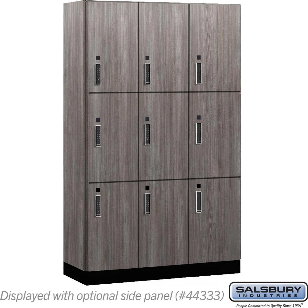 15" Wide Premier Wood Locker - Triple Tier-3 Wide - 6 Feet High - 18" Deep by Salsbury - Image 32