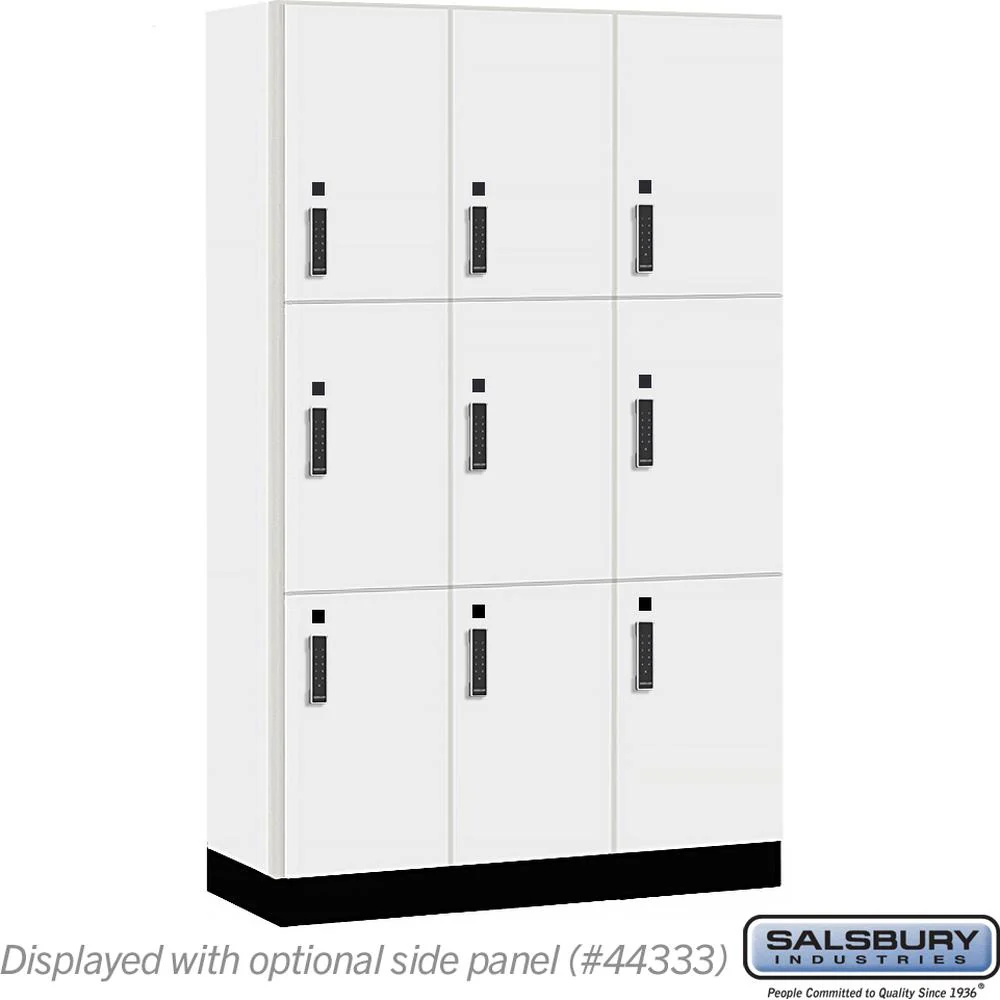 15" Wide Premier Wood Locker - Triple Tier-3 Wide - 6 Feet High - 18" Deep by Salsbury - Image 8