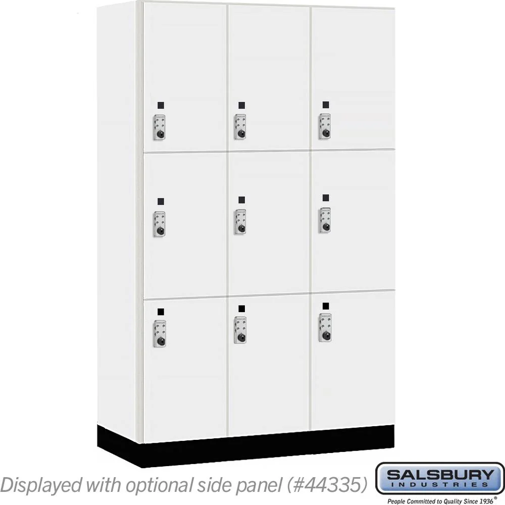 15" Wide Premier Wood Locker - Triple Tier-3 Wide - 6 Feet High - 21" Deep by Salsbury - Image 12