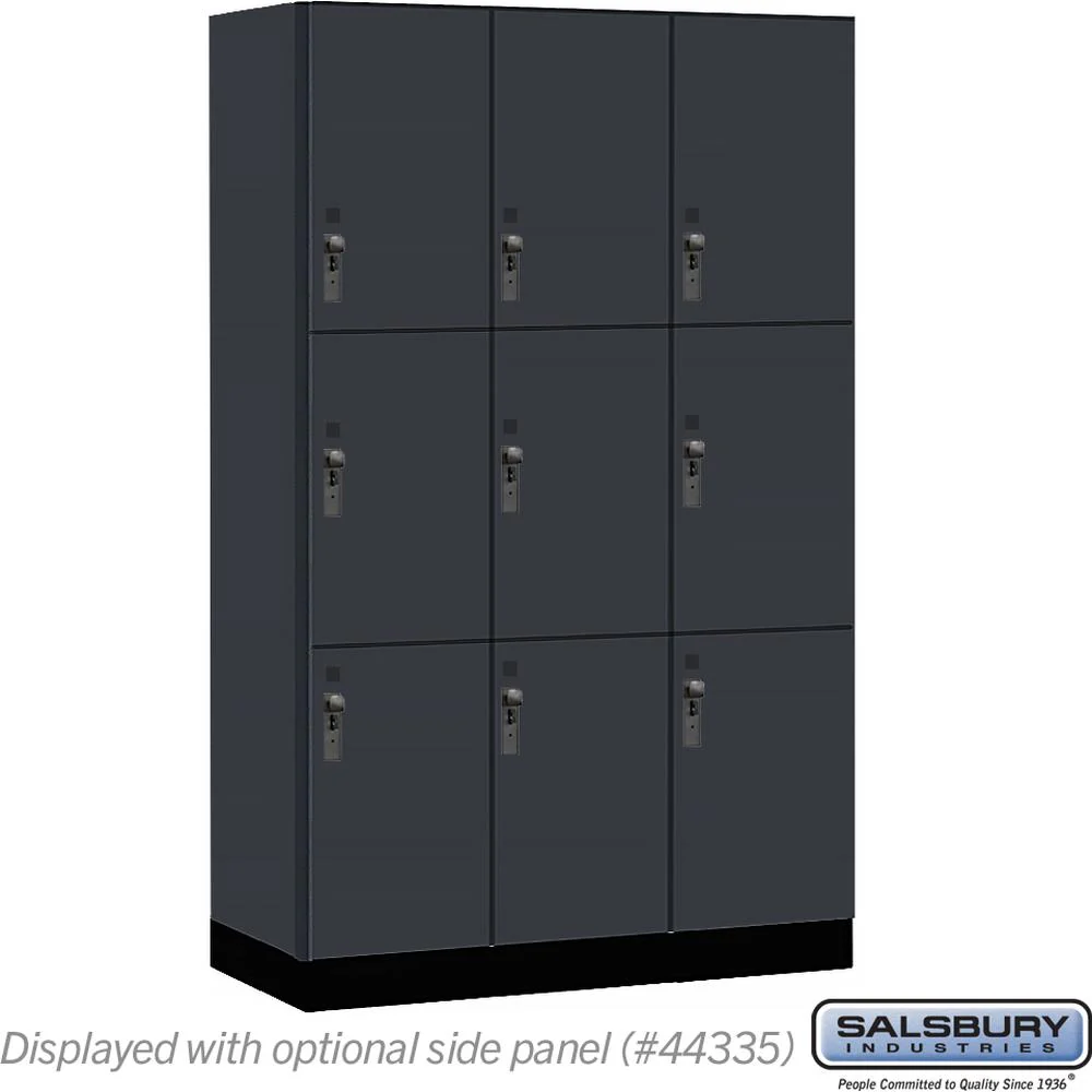 15" Wide Premier Wood Locker - Triple Tier-3 Wide - 6 Feet High - 21" Deep by Salsbury - Image 13