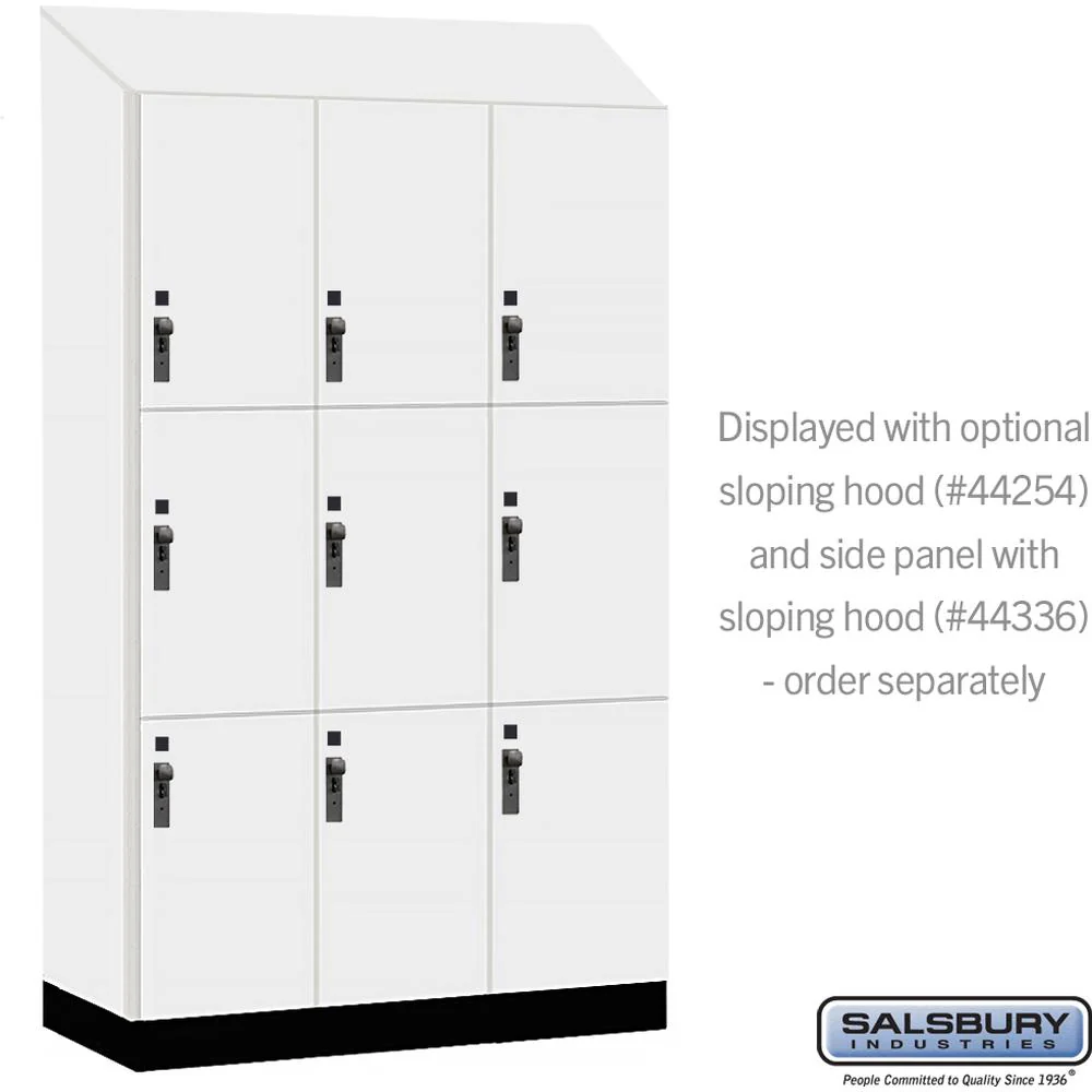 15" Wide Premier Wood Locker - Triple Tier-3 Wide - 6 Feet High - 21" Deep by Salsbury - Image 7