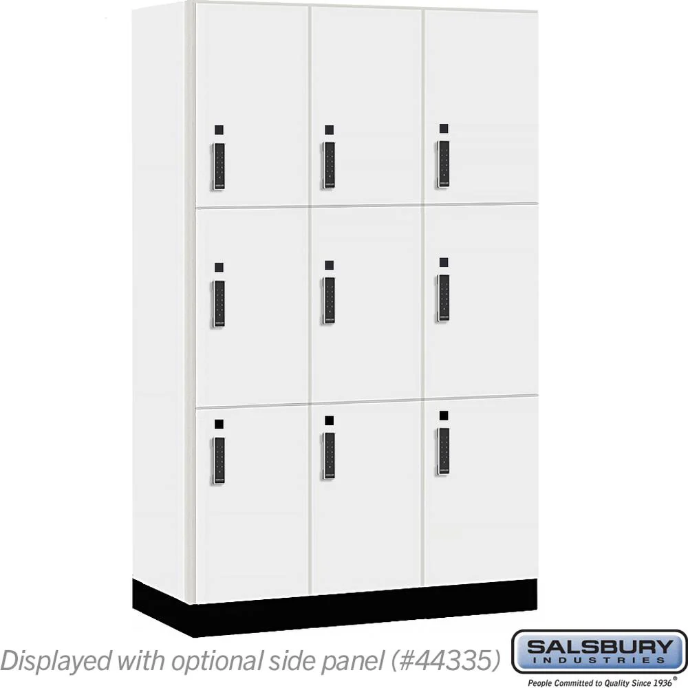 15" Wide Premier Wood Locker - Triple Tier-3 Wide - 6 Feet High - 21" Deep by Salsbury - Image 8