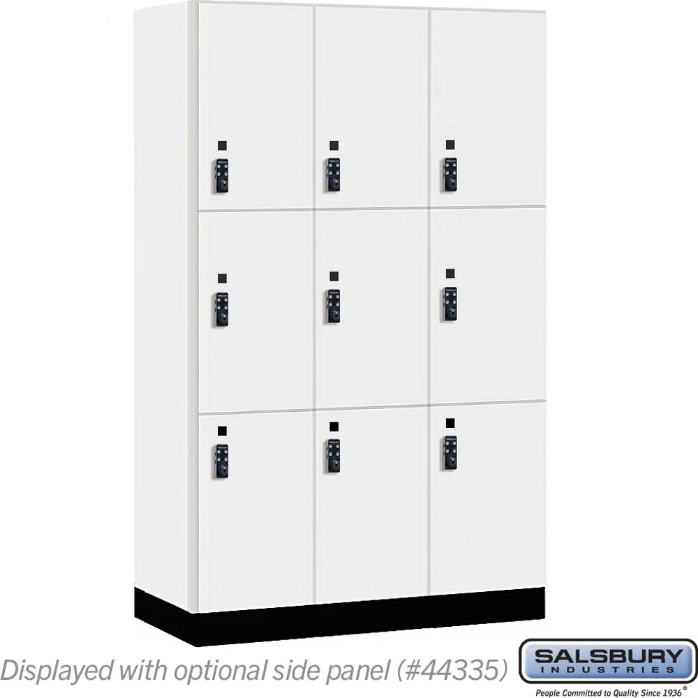 15" Wide Premier Wood Locker - Triple Tier-3 Wide - 6 Feet High - 21" Deep by Salsbury - Image 9