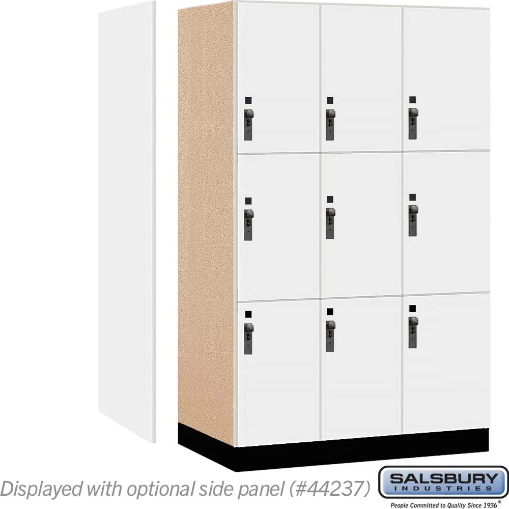 15" Wide Premier Wood Locker - Triple Tier-3 Wide - 6 Feet High - 24" Deep by Salsbury - Image 2