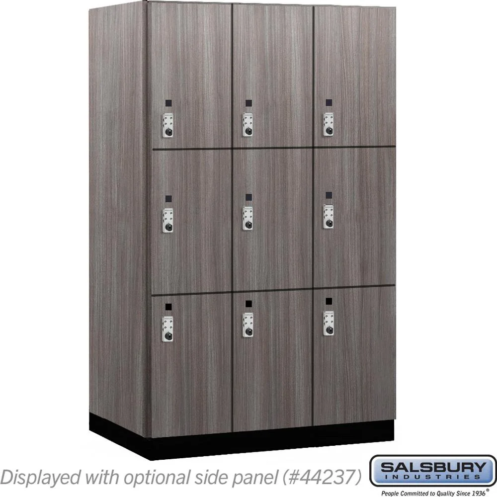 15" Wide Premier Wood Locker - Triple Tier-3 Wide - 6 Feet High - 24" Deep by Salsbury - Image 36