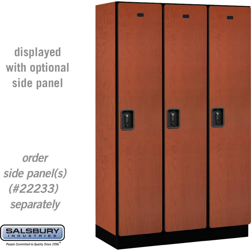 15" Wide Single Tier Designer Wood Locker - 3 Wide - 6 Feet High - 18" Deep by Salsbury - Image 19