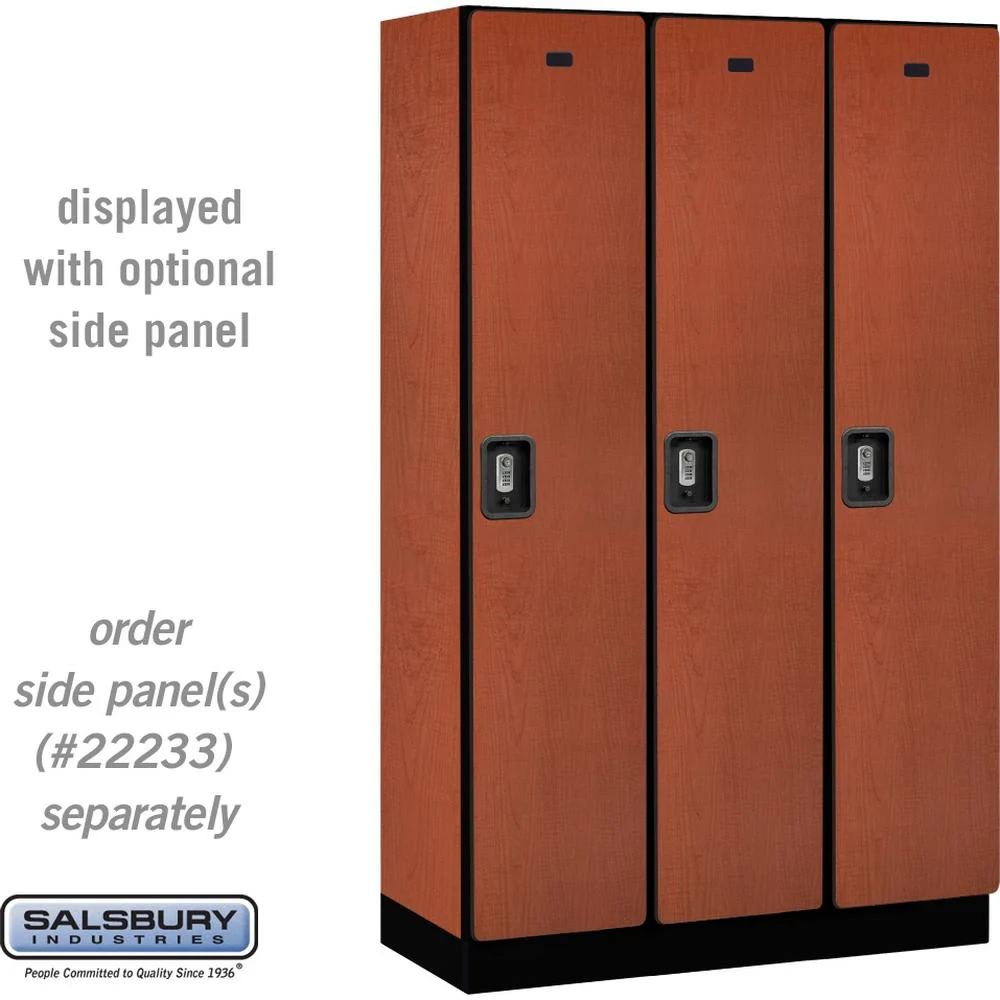 15" Wide Single Tier Designer Wood Locker - 3 Wide - 6 Feet High - 18" Deep by Salsbury - Image 21