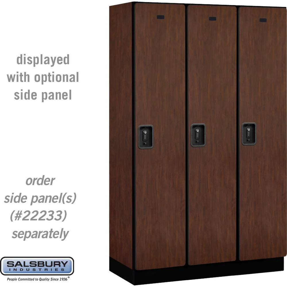 15" Wide Single Tier Designer Wood Locker - 3 Wide - 6 Feet High - 18" Deep by Salsbury - Image 29