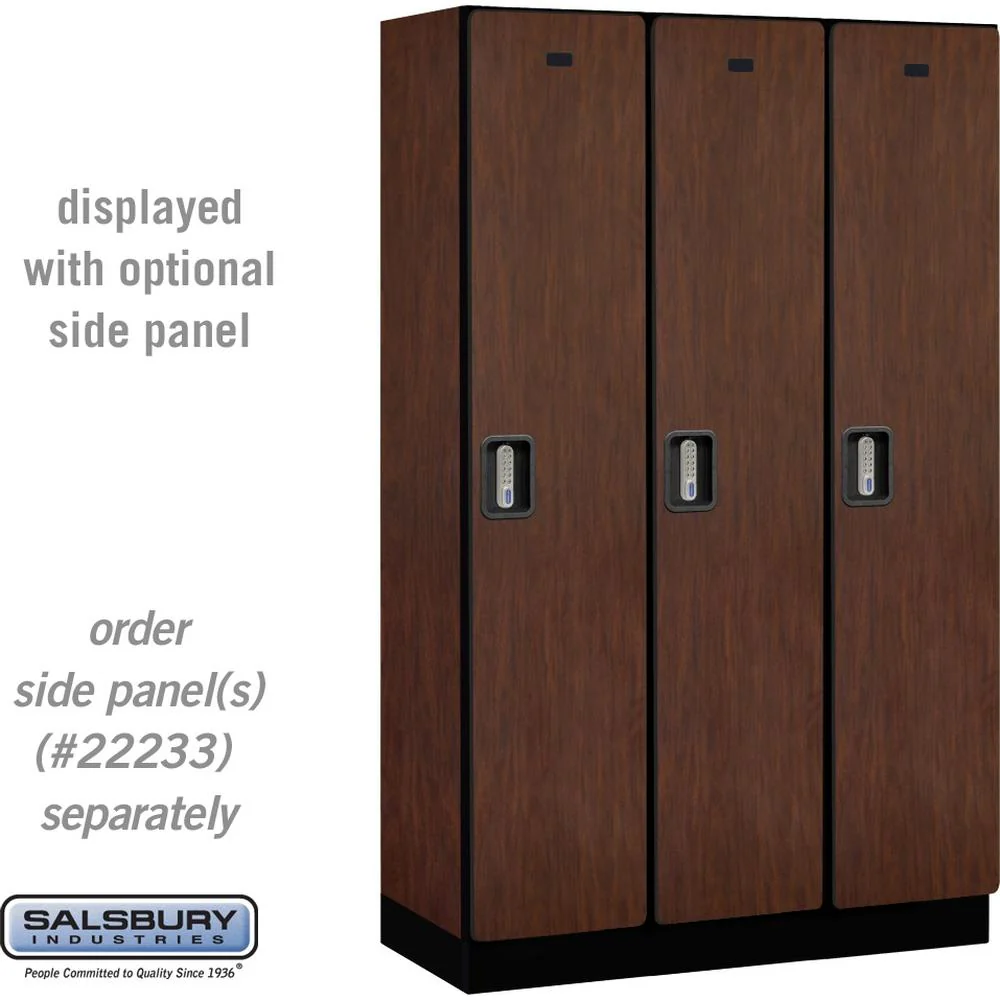 15" Wide Single Tier Designer Wood Locker - 3 Wide - 6 Feet High - 18" Deep by Salsbury - Image 30