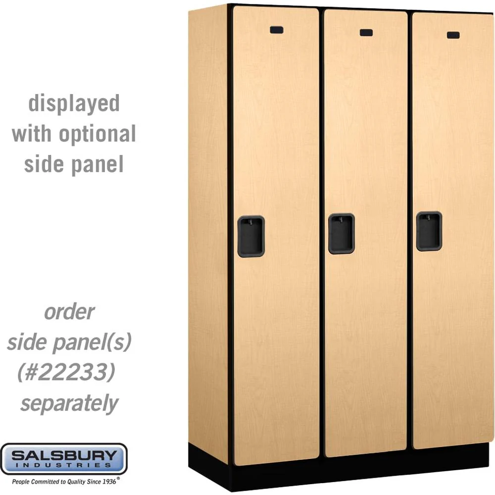 15" Wide Single Tier Designer Wood Locker - 3 Wide - 6 Feet High - 18" Deep by Salsbury - Image 32