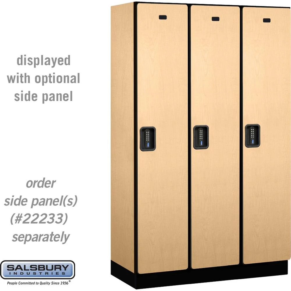 15" Wide Single Tier Designer Wood Locker - 3 Wide - 6 Feet High - 18" Deep by Salsbury - Image 33