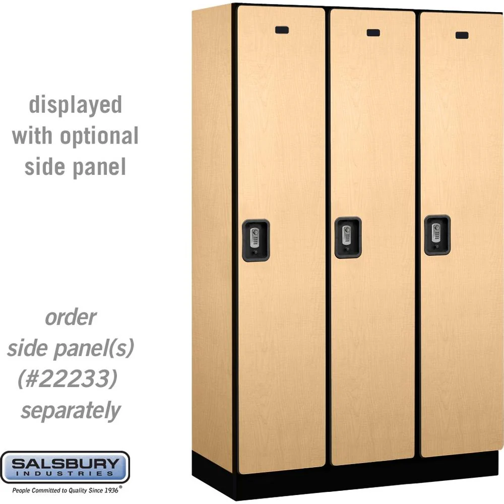 15" Wide Single Tier Designer Wood Locker - 3 Wide - 6 Feet High - 18" Deep by Salsbury - Image 36