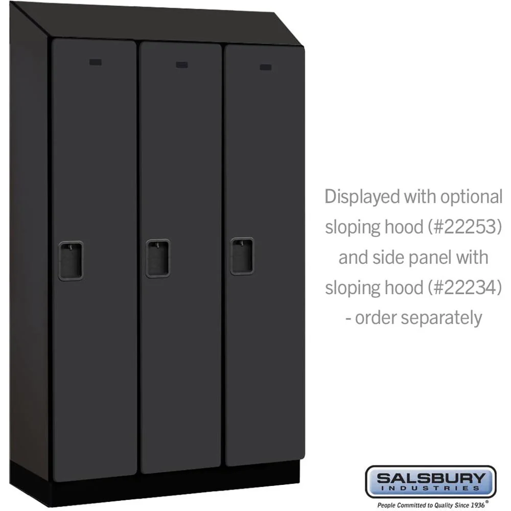 15" Wide Single Tier Designer Wood Locker - 3 Wide - 6 Feet High - 18" Deep by Salsbury - Image 7