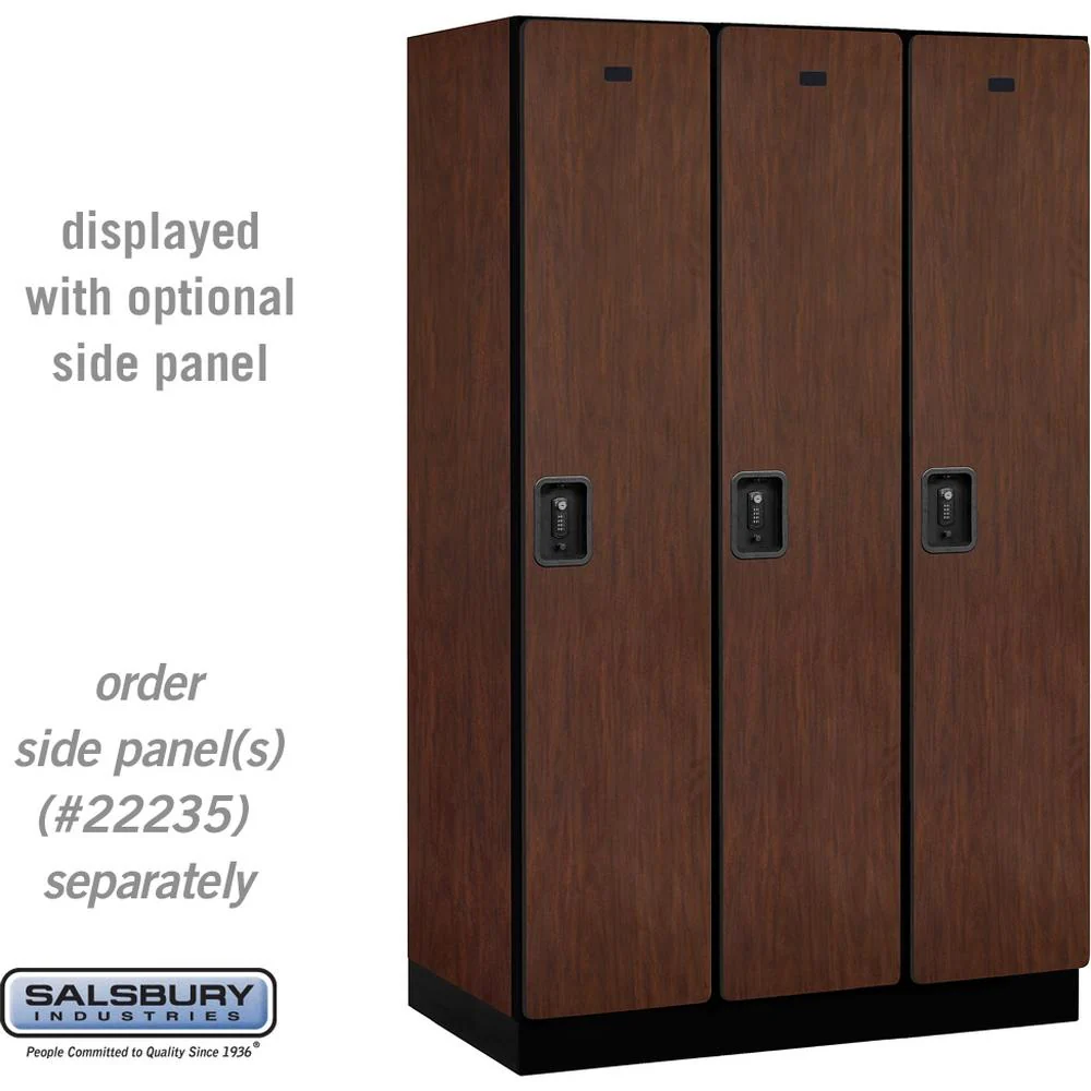 15" Wide Single Tier Designer Wood Locker - 3 Wide - 6 Feet High - 21" Deep by Salsbury - Image 29