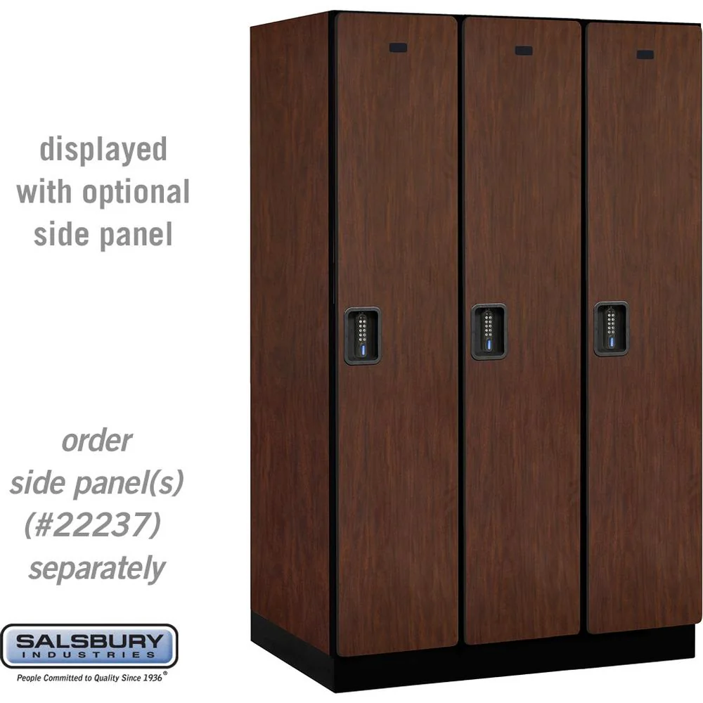 15" Wide Single Tier Designer Wood Locker - 3 Wide - 6 Feet High - 24" Deep by Salsbury - Image 28