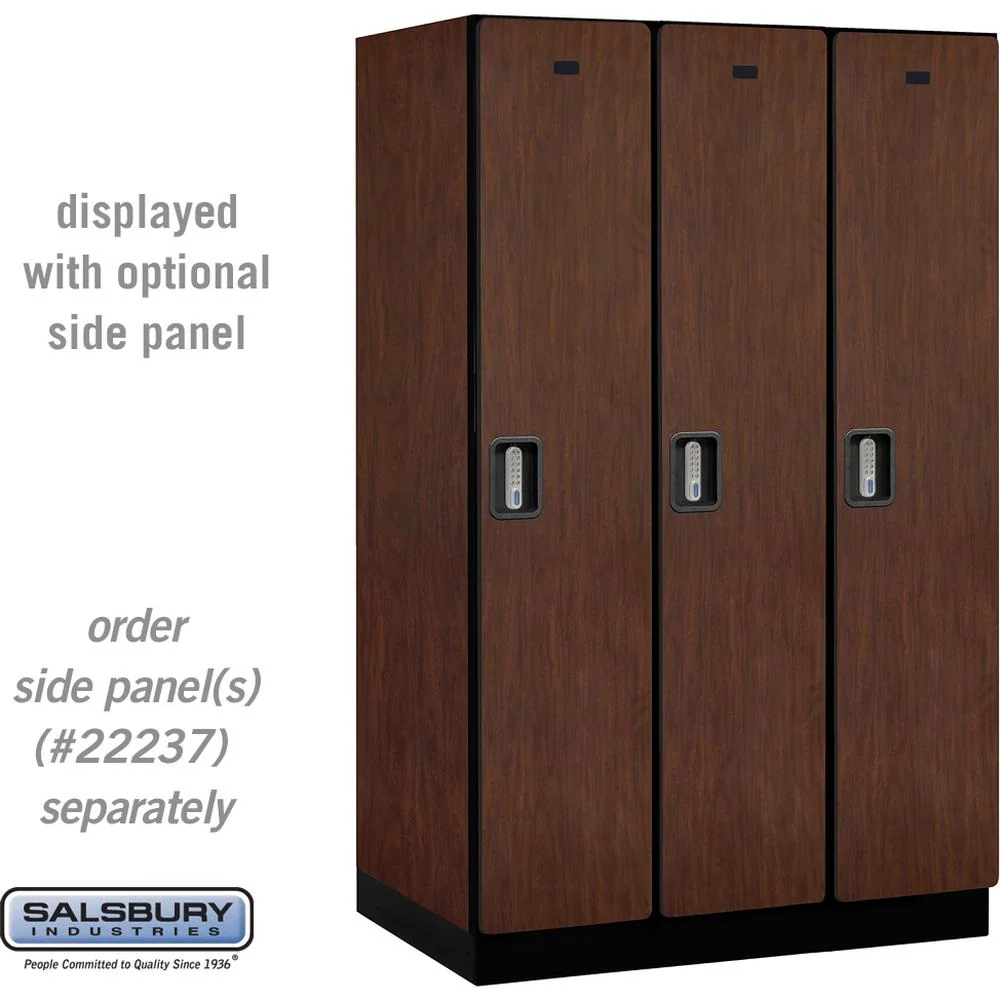 15" Wide Single Tier Designer Wood Locker - 3 Wide - 6 Feet High - 24" Deep by Salsbury - Image 30