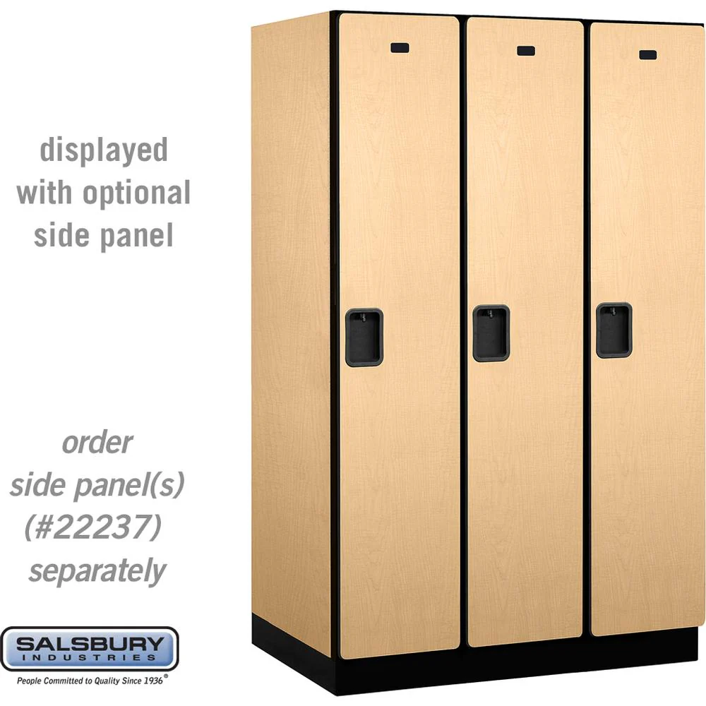 15" Wide Single Tier Designer Wood Locker - 3 Wide - 6 Feet High - 24" Deep by Salsbury - Image 32