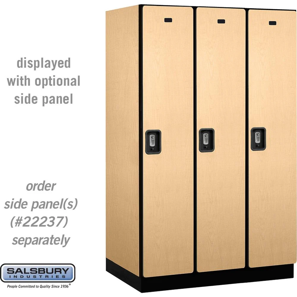 15" Wide Single Tier Designer Wood Locker - 3 Wide - 6 Feet High - 24" Deep by Salsbury - Image 36