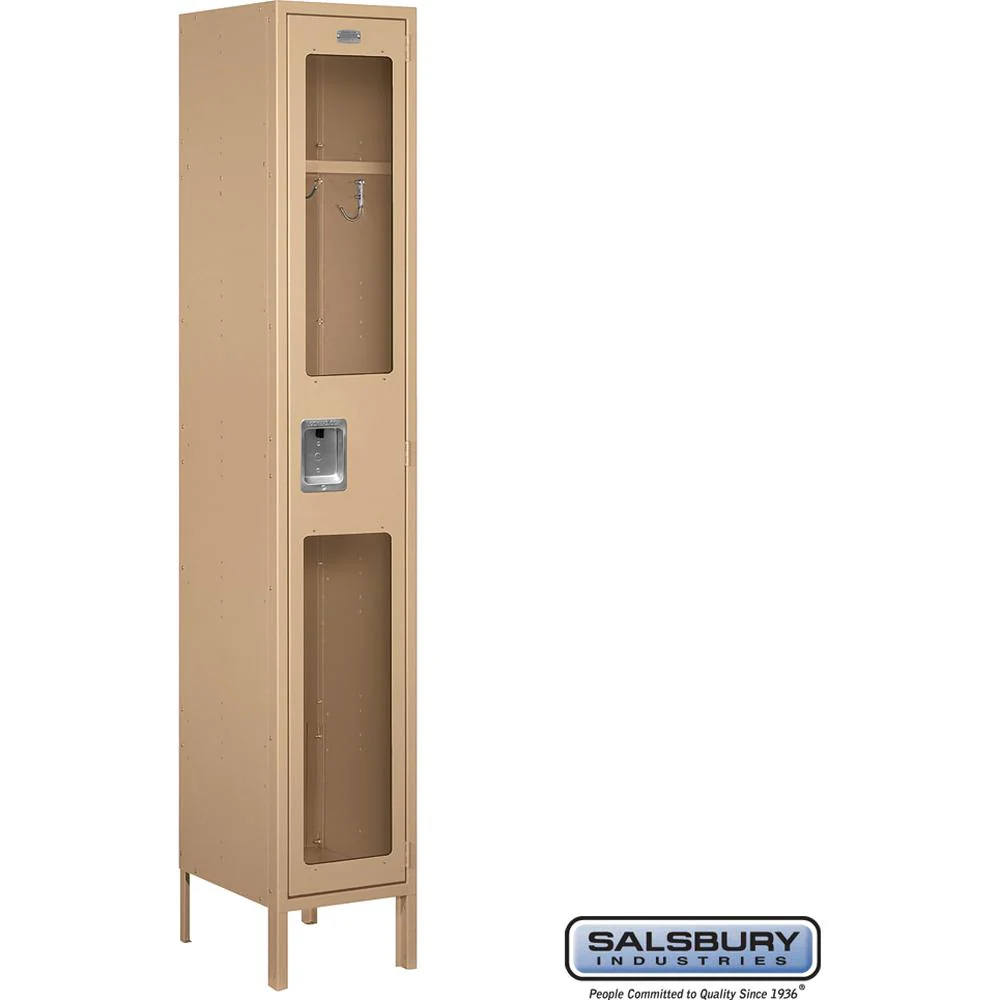 15" Wide Single Tier See-Through Metal Locker - 1 Wide - 6 Feet High - 15" Deep by Salsbury - Image 11