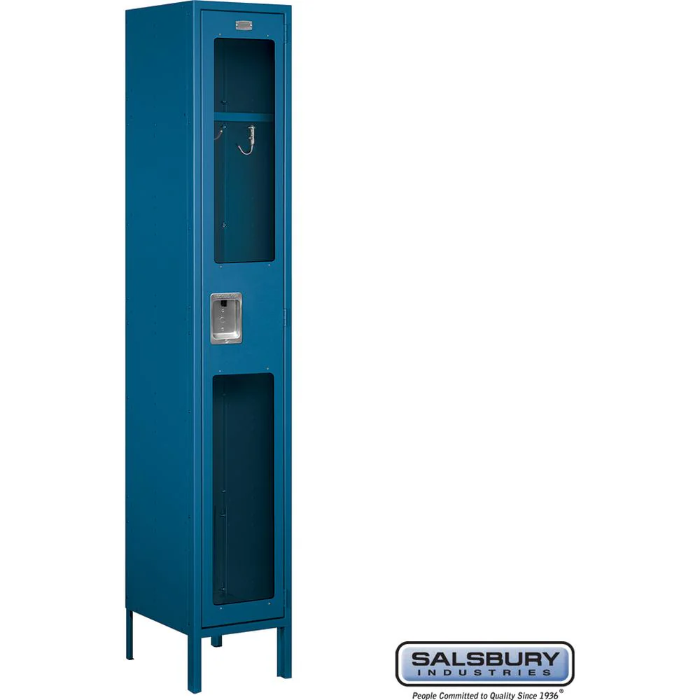 15" Wide Single Tier See-Through Metal Locker - 1 Wide - 6 Feet High - 15" Deep by Salsbury - Image 7