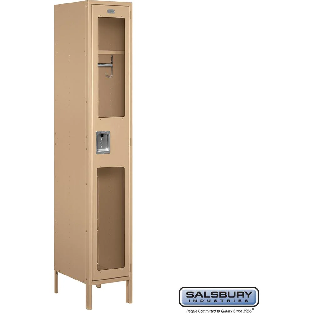 15" Wide Single Tier See-Through Metal Locker - 1 Wide - 6 Feet High - 18" Deep by Salsbury - Image 10