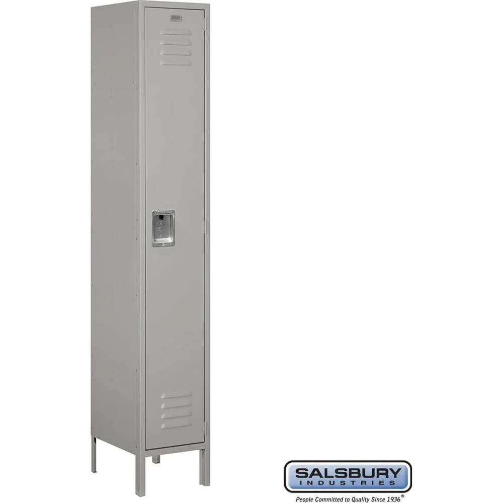 15" Wide Single Tier Standard Metal Locker - 1 Wide - 6 Feet High - 15" Deep by Salsbury - Image 7