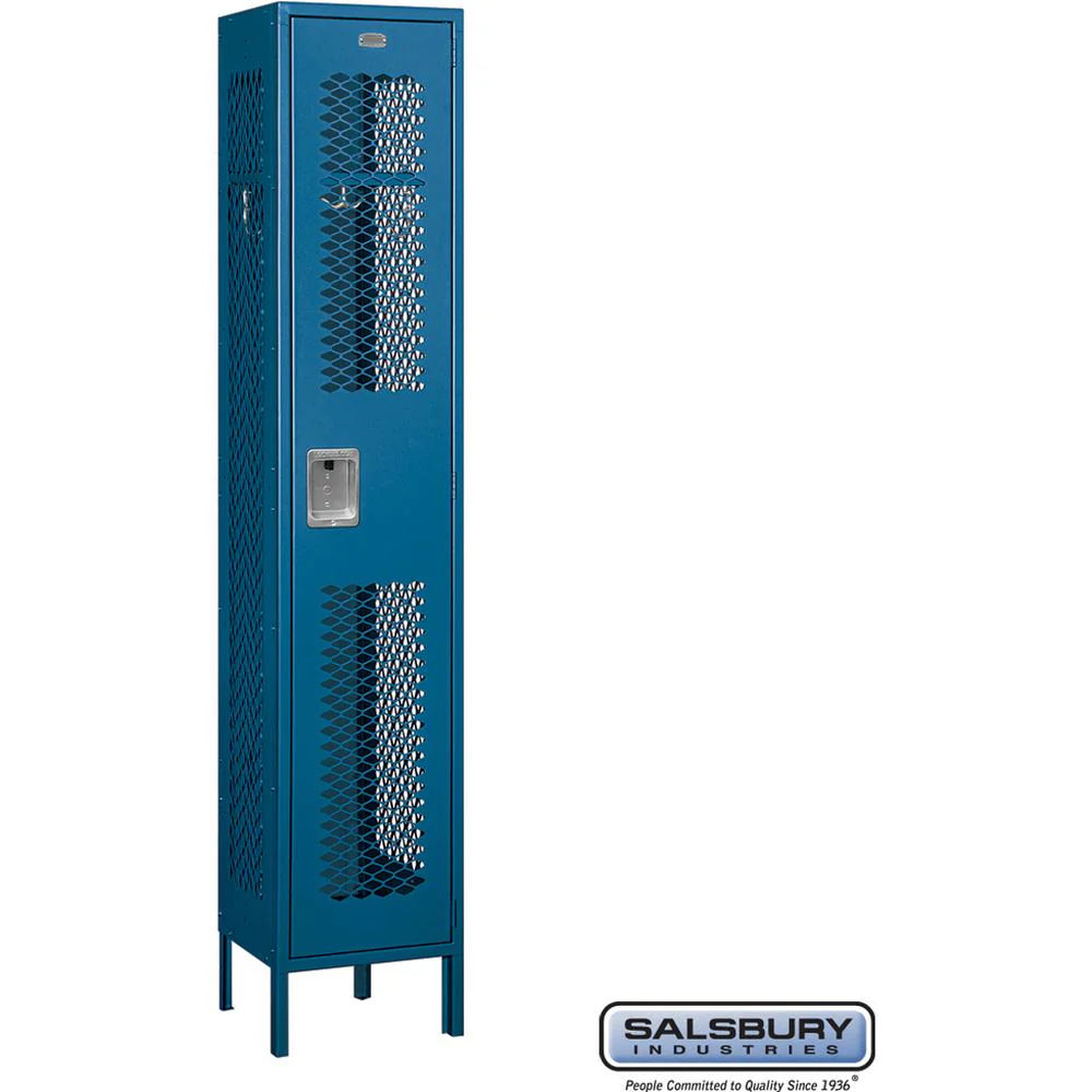 15" Wide Single Tier Vented Metal Locker - 1 Wide - 6 Feet High - 15" Deep by Salsbury - Image 6