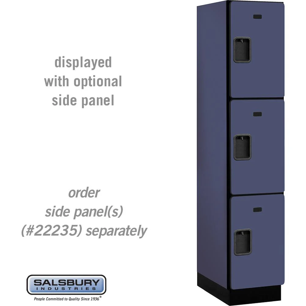 15" Wide Triple Tier Designer Wood Locker - 1 Wide - 6 Feet High - 21" Deep by Salsbury - Image 12