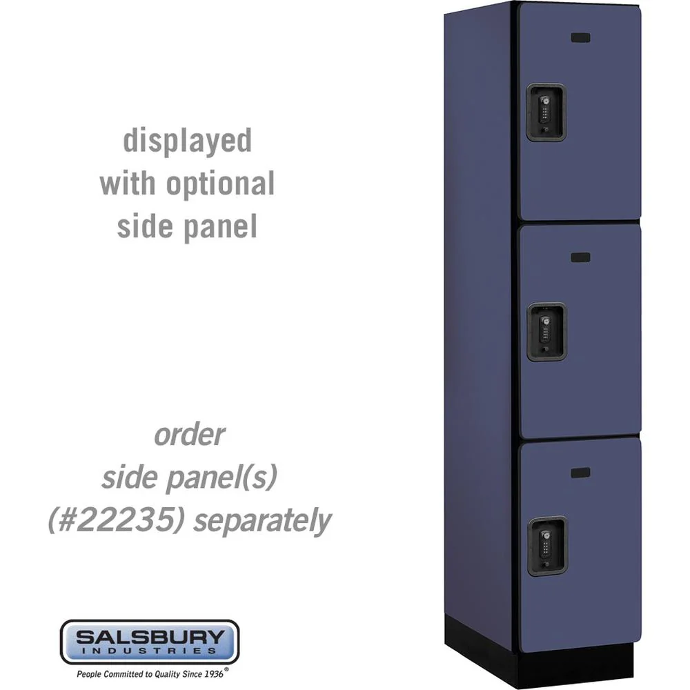15" Wide Triple Tier Designer Wood Locker - 1 Wide - 6 Feet High - 21" Deep by Salsbury - Image 14