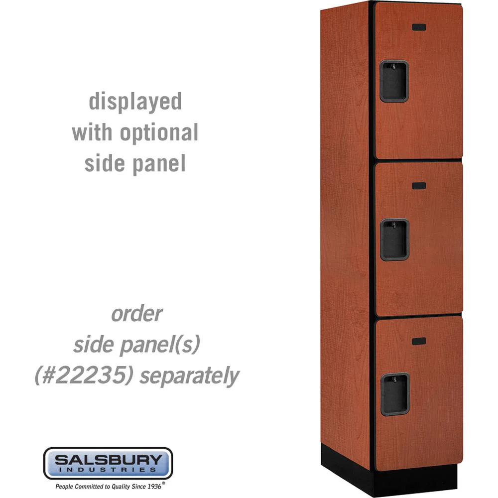 15" Wide Triple Tier Designer Wood Locker - 1 Wide - 6 Feet High - 21" Deep by Salsbury - Image 17