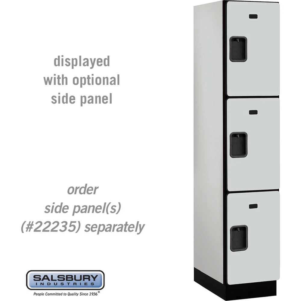 15" Wide Triple Tier Designer Wood Locker - 1 Wide - 6 Feet High - 21" Deep by Salsbury - Image 22
