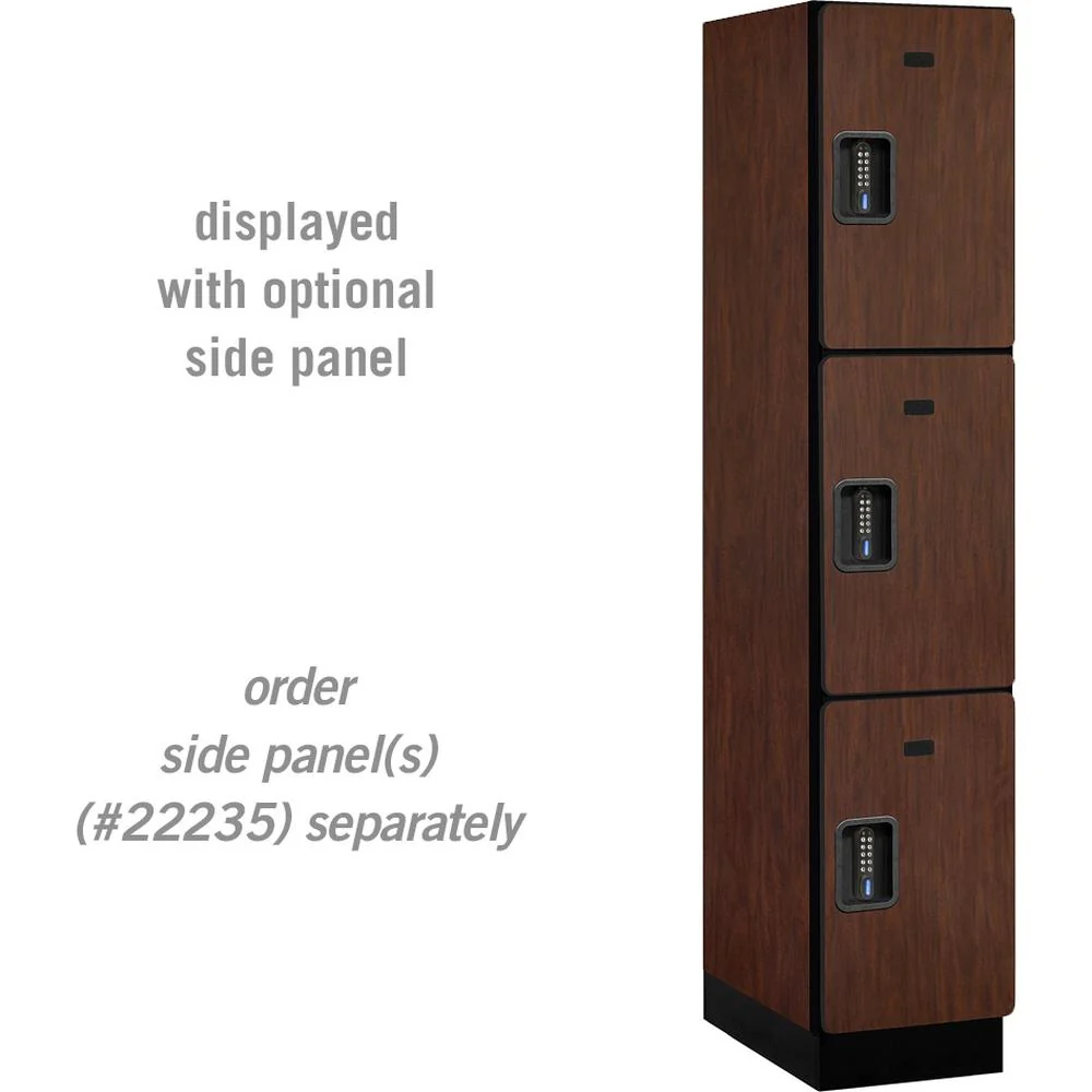 15" Wide Triple Tier Designer Wood Locker - 1 Wide - 6 Feet High - 21" Deep by Salsbury - Image 28