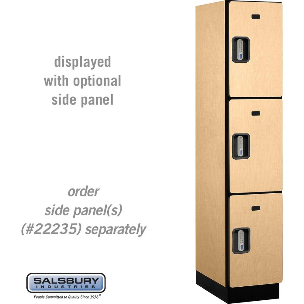 15" Wide Triple Tier Designer Wood Locker - 1 Wide - 6 Feet High - 21" Deep by Salsbury - Image 35