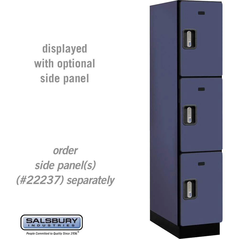 15" Wide Triple Tier Designer Wood Locker - 1 Wide - 6 Feet High - 24" Deep by Salsbury - Image 15