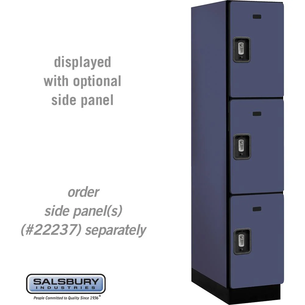 15" Wide Triple Tier Designer Wood Locker - 1 Wide - 6 Feet High - 24" Deep by Salsbury - Image 16