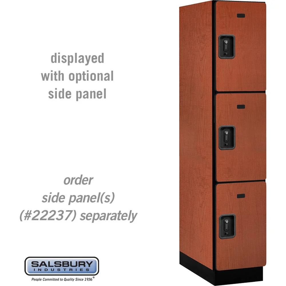 15" Wide Triple Tier Designer Wood Locker - 1 Wide - 6 Feet High - 24" Deep by Salsbury - Image 19