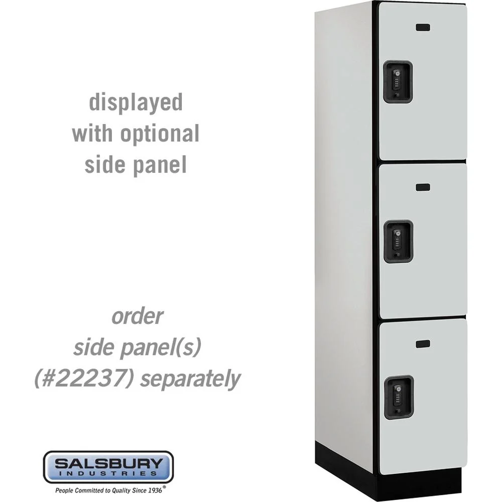 15" Wide Triple Tier Designer Wood Locker - 1 Wide - 6 Feet High - 24" Deep by Salsbury - Image 24