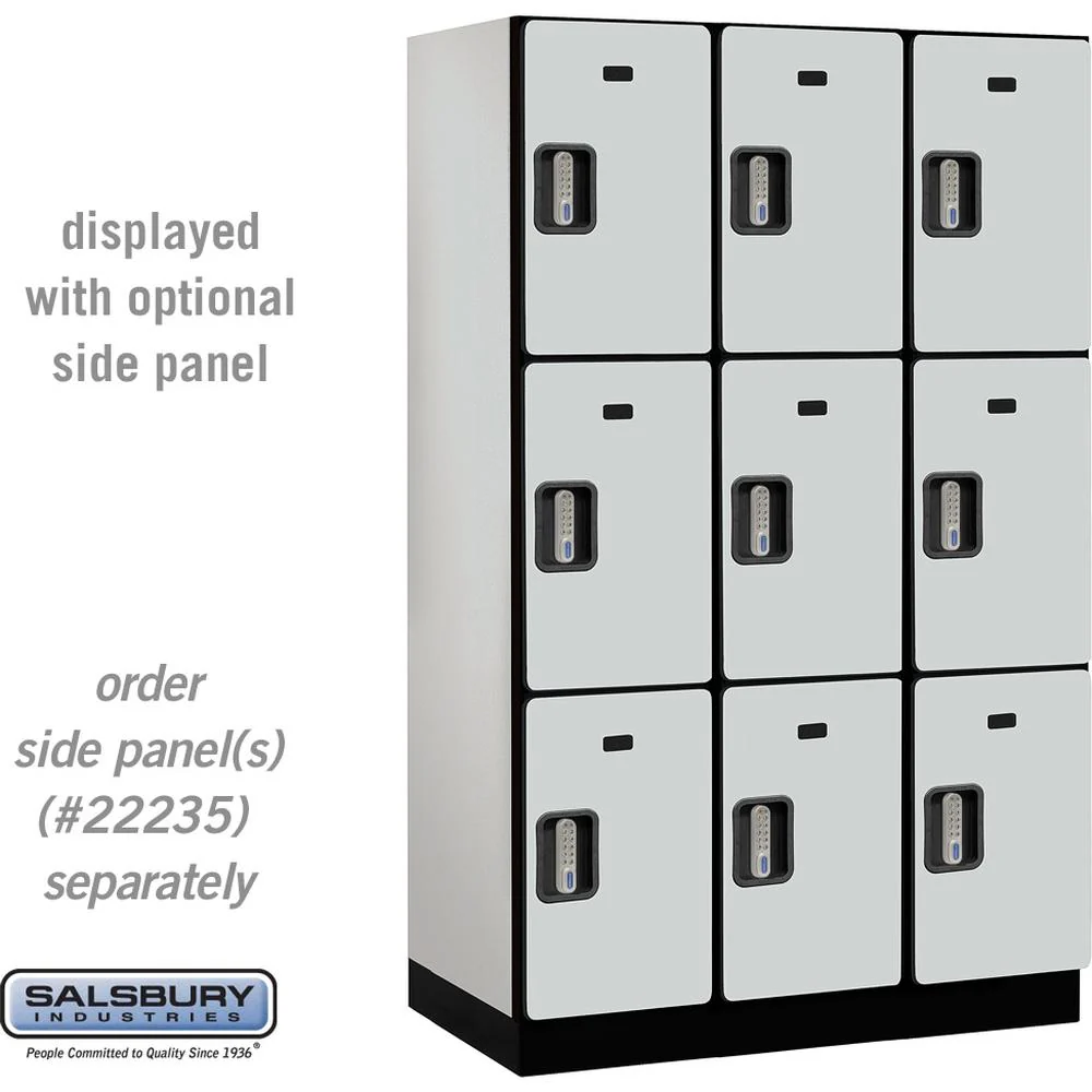 15" Wide Triple Tier Designer Wood Locker - 3 Wide - 6 Feet High - 21" Deep by Salsbury - Image 25