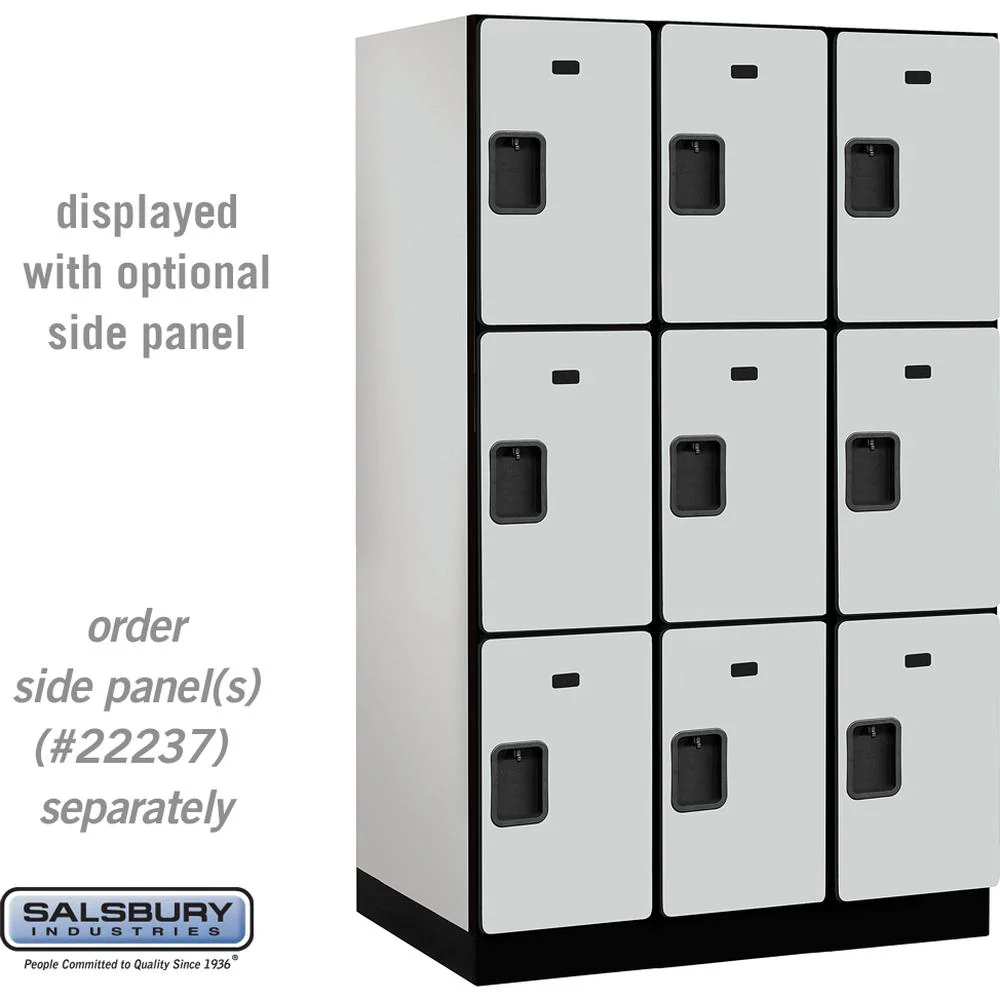 15" Wide Triple Tier Designer Wood Locker - 3 Wide - 6 Feet High - 24" Deep by Salsbury - Image 22