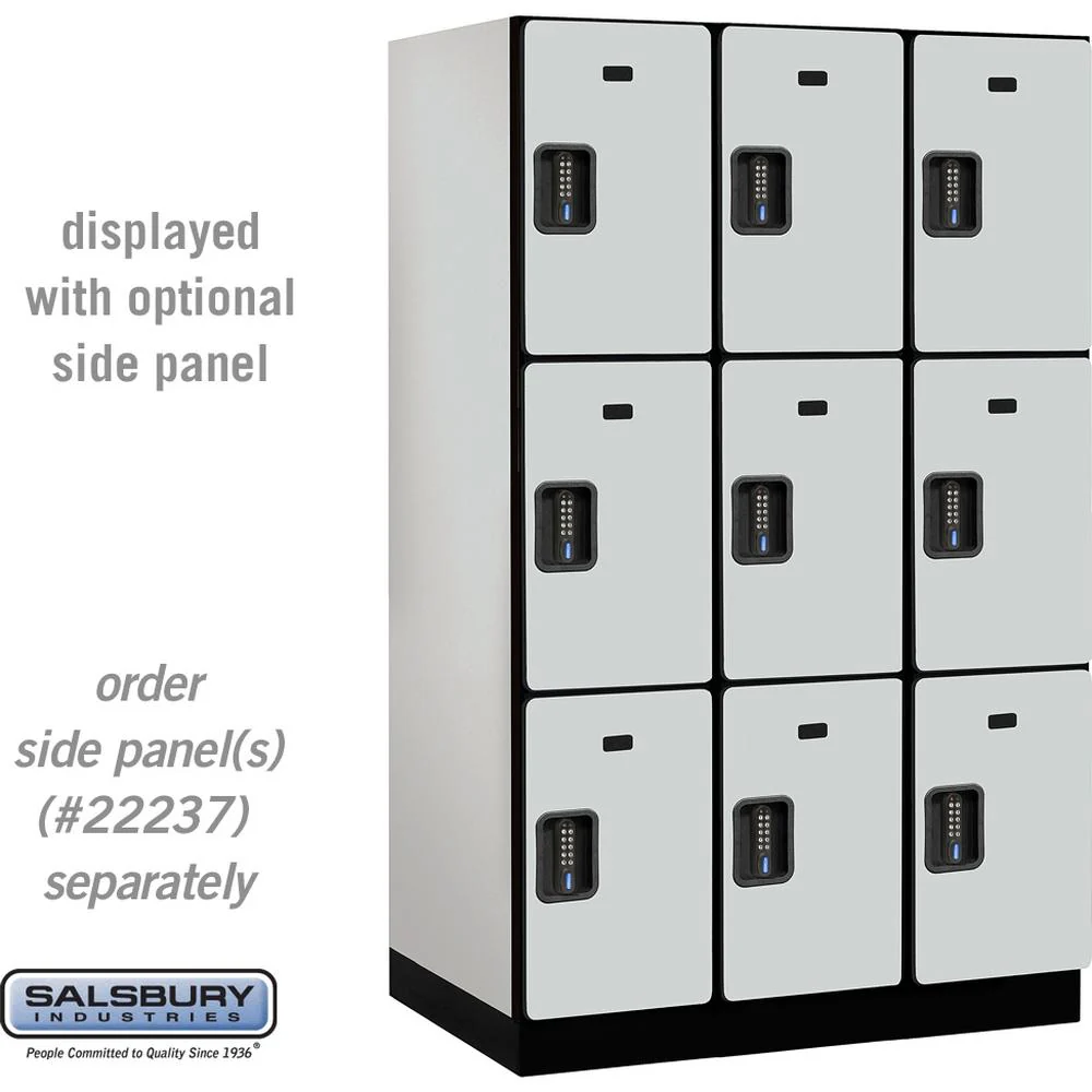 15" Wide Triple Tier Designer Wood Locker - 3 Wide - 6 Feet High - 24" Deep by Salsbury - Image 23