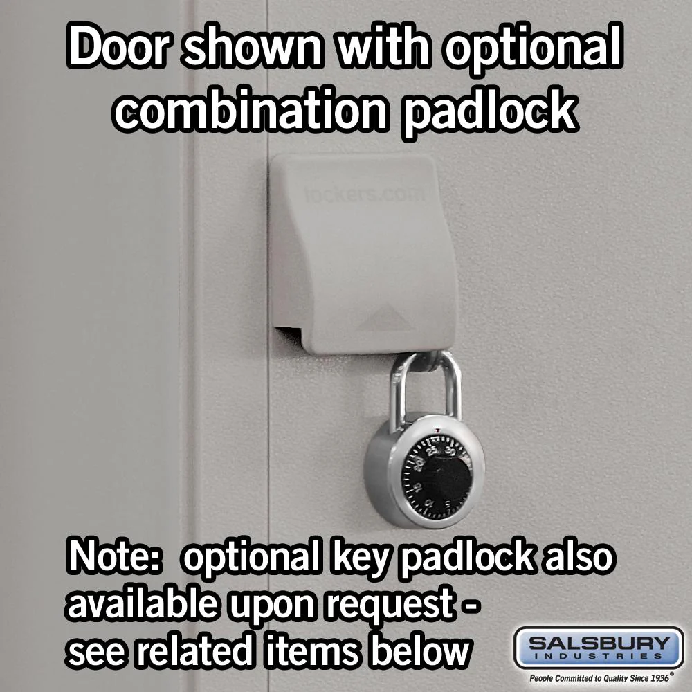 15" Wide Triple Tier Heavy Duty Plastic Locker - 1 Wide - 6 Feet High - 18" Deep by Salsbury - Image 4