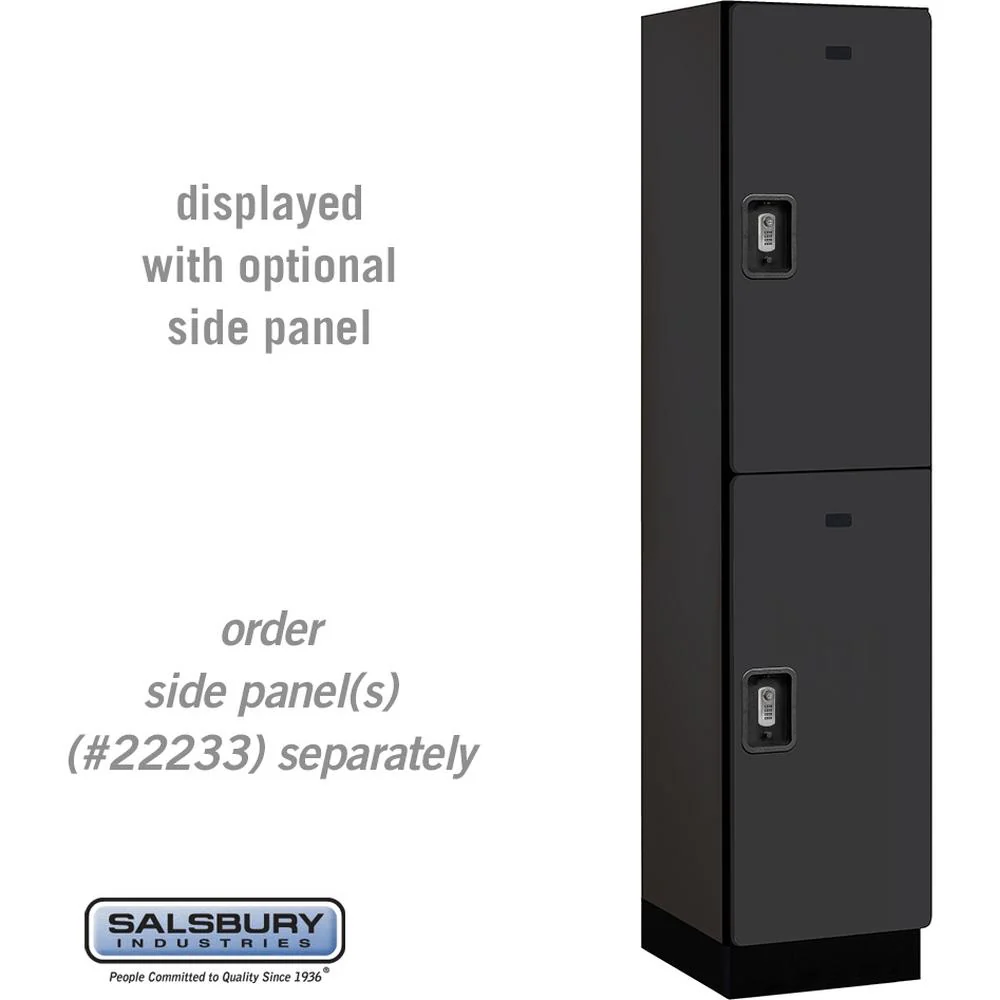18" Wide Double Tier Designer Wood Locker - 1 Wide - 6 Feet High - 18" Deep by Salsbury - Image 11