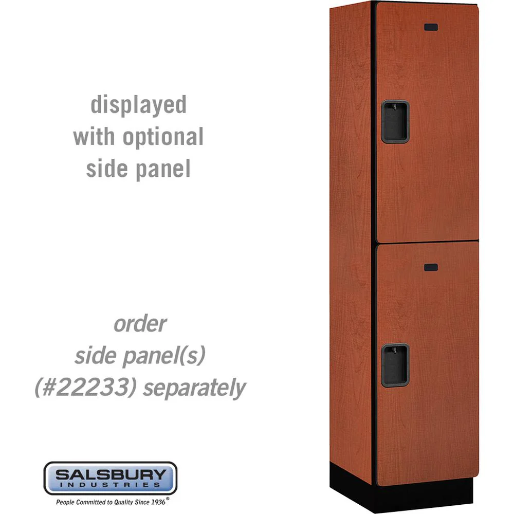18" Wide Double Tier Designer Wood Locker - 1 Wide - 6 Feet High - 18" Deep by Salsbury - Image 17