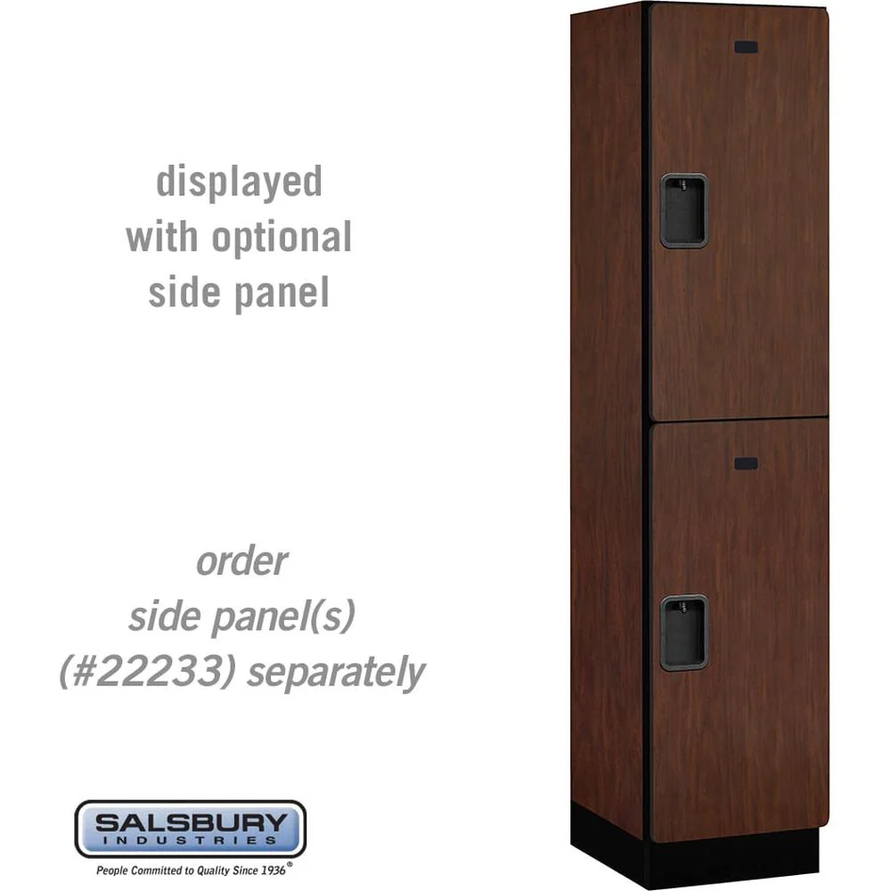 18" Wide Double Tier Designer Wood Locker - 1 Wide - 6 Feet High - 18" Deep by Salsbury - Image 27
