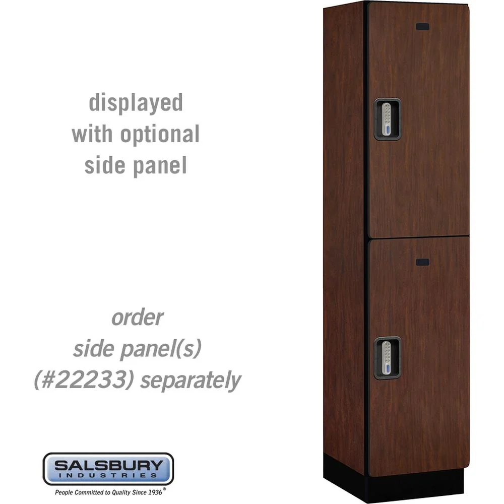 18" Wide Double Tier Designer Wood Locker - 1 Wide - 6 Feet High - 18" Deep by Salsbury - Image 30