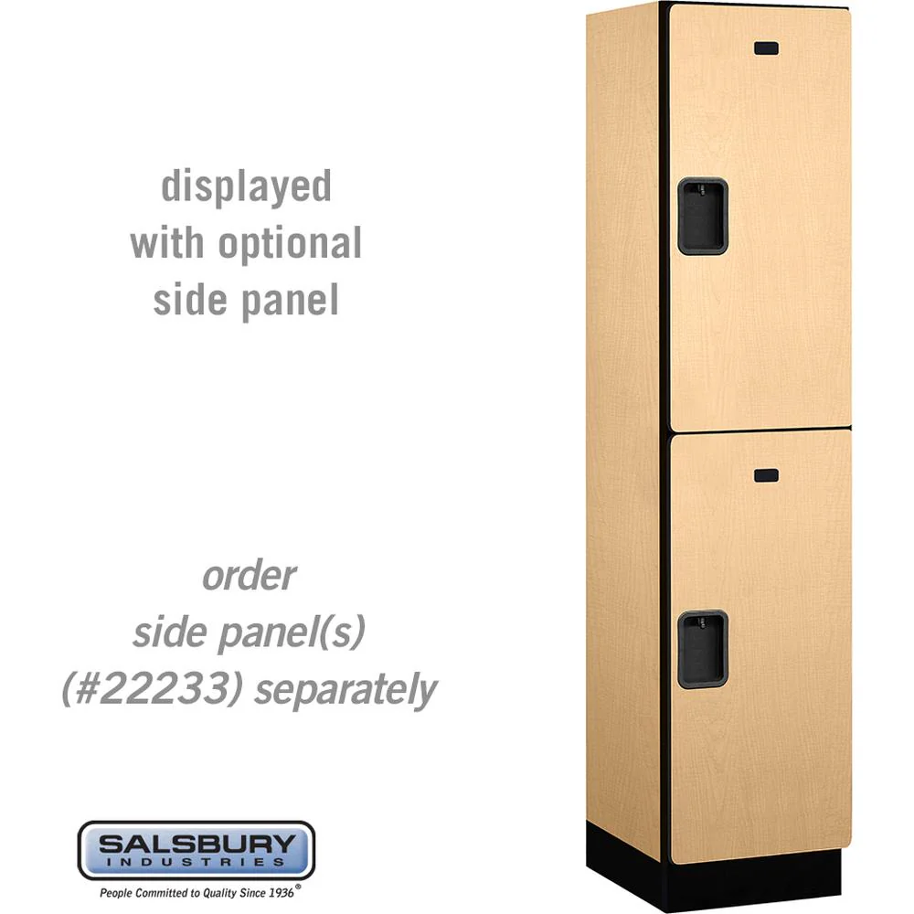 18" Wide Double Tier Designer Wood Locker - 1 Wide - 6 Feet High - 18" Deep by Salsbury - Image 32