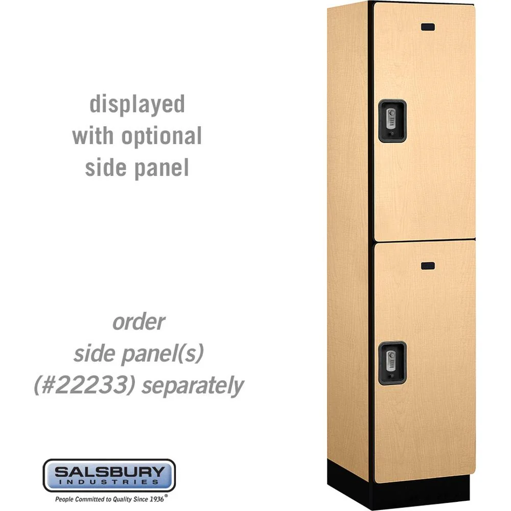 18" Wide Double Tier Designer Wood Locker - 1 Wide - 6 Feet High - 18" Deep by Salsbury - Image 36