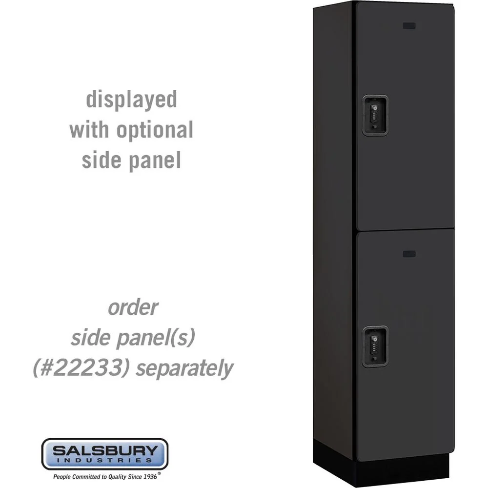 18" Wide Double Tier Designer Wood Locker - 1 Wide - 6 Feet High - 18" Deep by Salsbury - Image 9