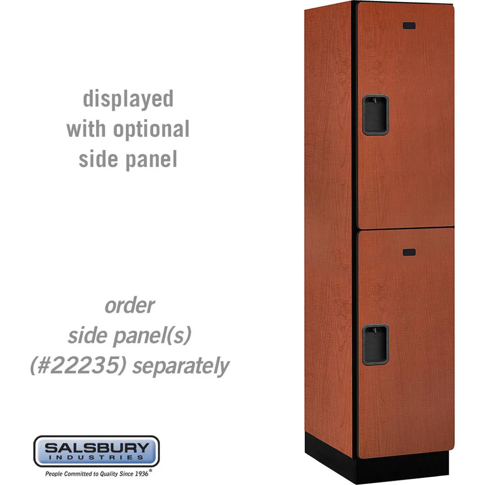 18" Wide Double Tier Designer Wood Locker - 1 Wide - 6 Feet High - 21" Deep by Salsbury - Image 17