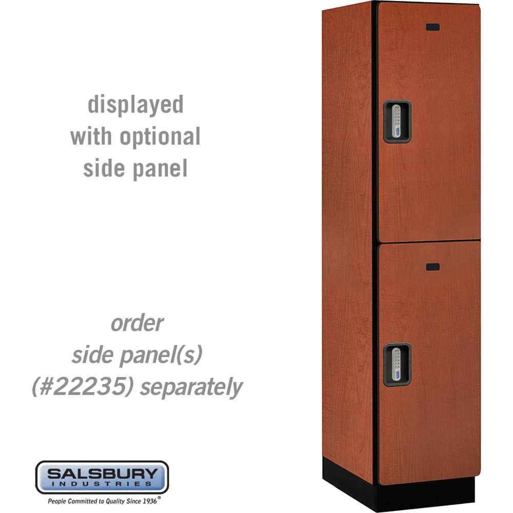 18" Wide Double Tier Designer Wood Locker - 1 Wide - 6 Feet High - 21" Deep by Salsbury - Image 20